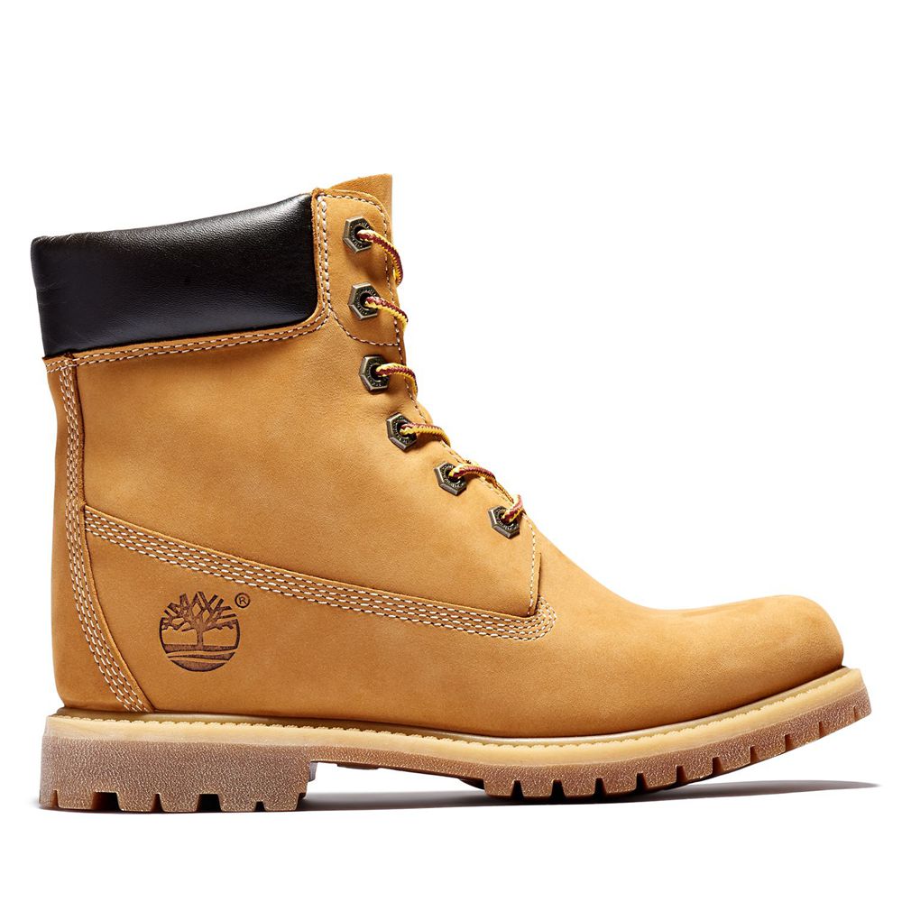 Botas 6-Inch Timberland Argentina Mujer - 6-Inch Premium Waterproof Internal Wedge - Marrones - QHDY